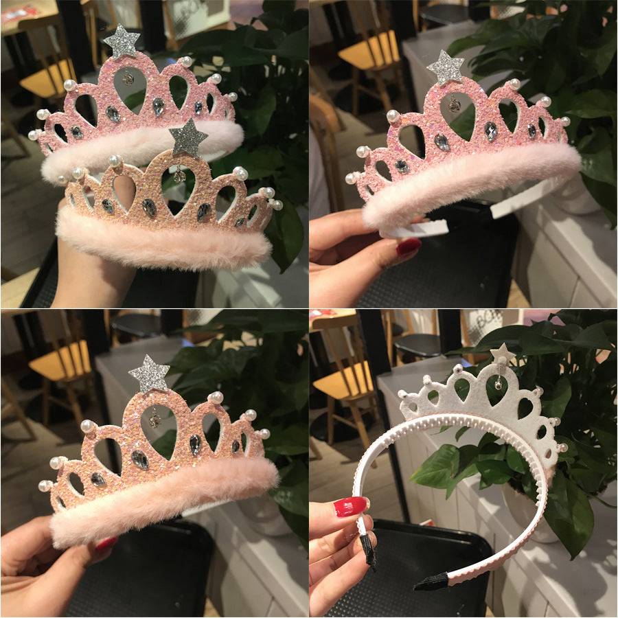 Children's Sequined Crystal Crown