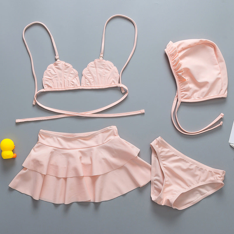 Girls lace tutu 2pc swimsuit