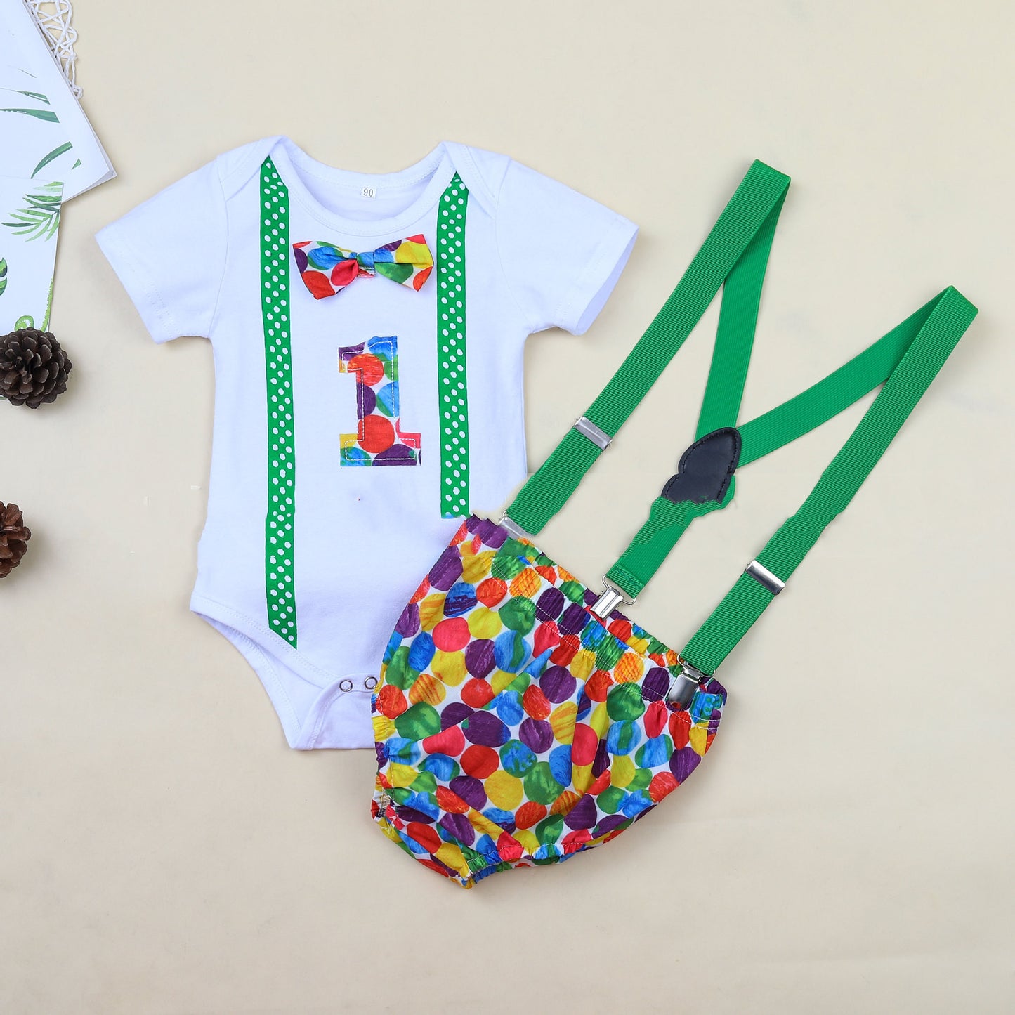 Baby Boy Birthday Romper