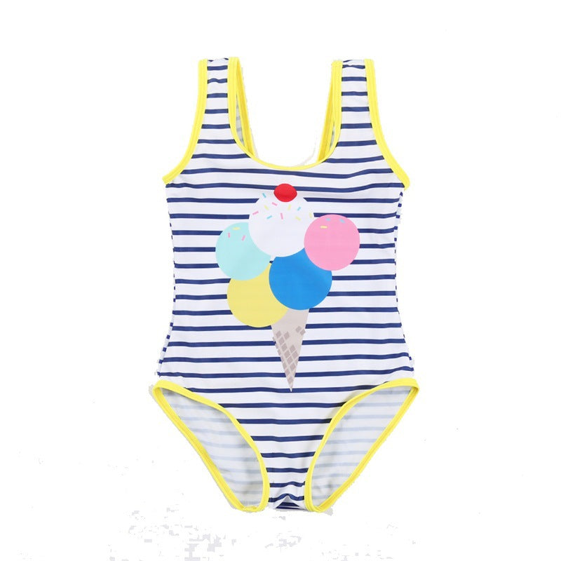 Baby Girl Briefs Comfortable Sleeveless Swimsuit