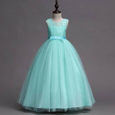 Girls Solid color Party Performing Princess Dress