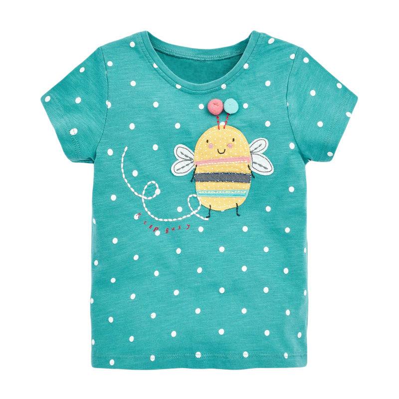 Summer Cotton Round Neck Short-sleeved T-shirt