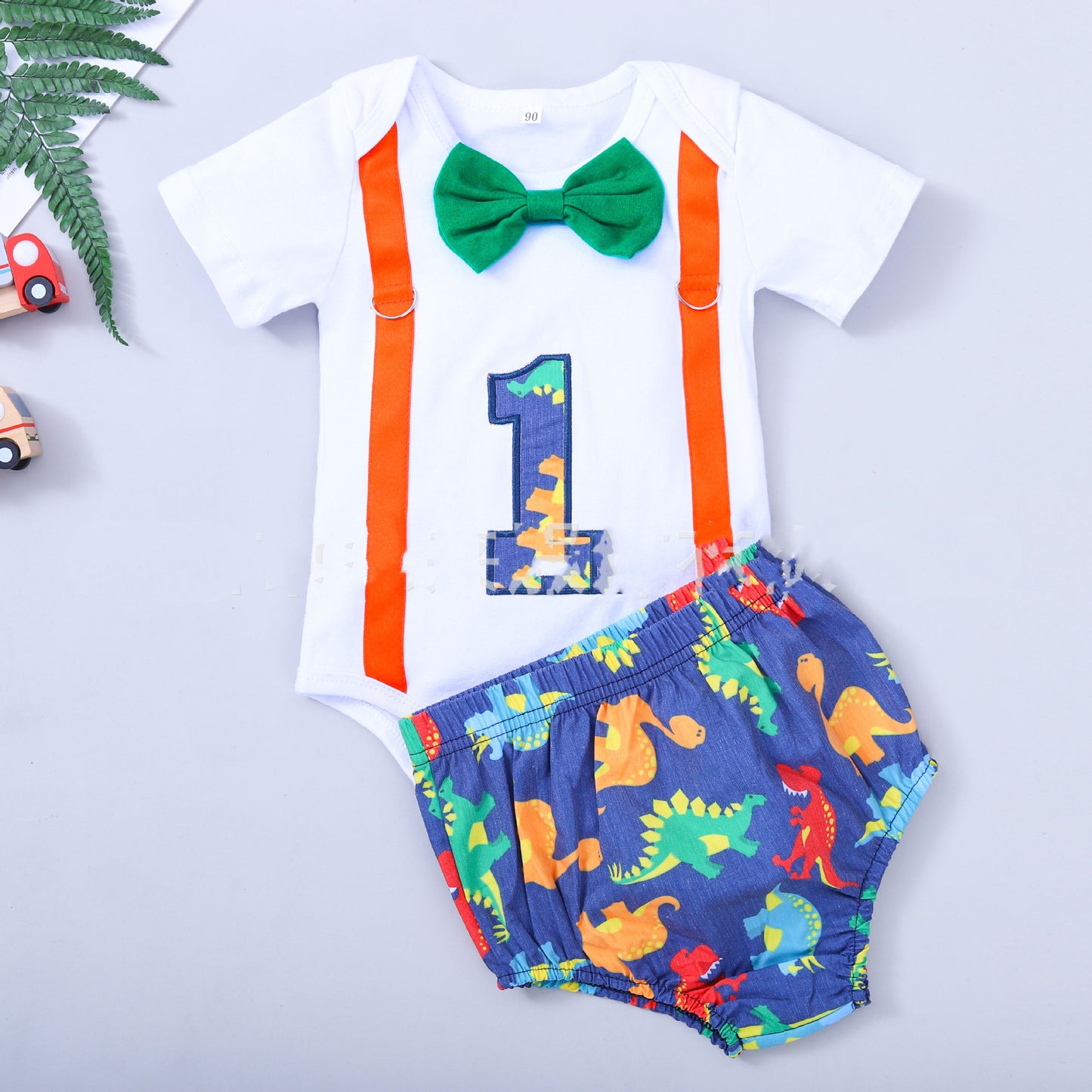 Baby Boy Birthday Romper
