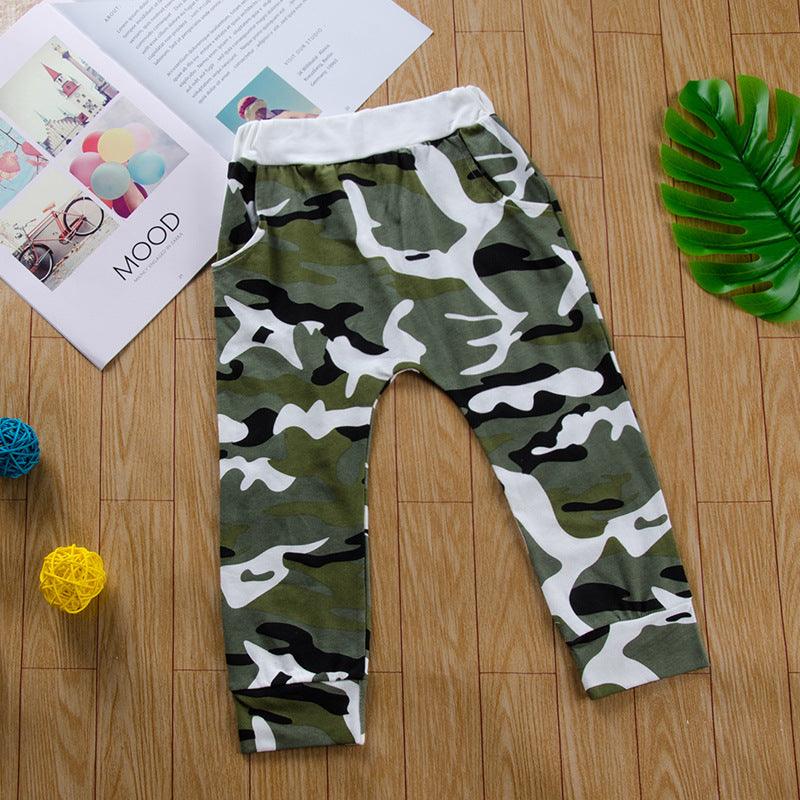 Dope Camouflage Toddlers Fashionable Two-piece Set