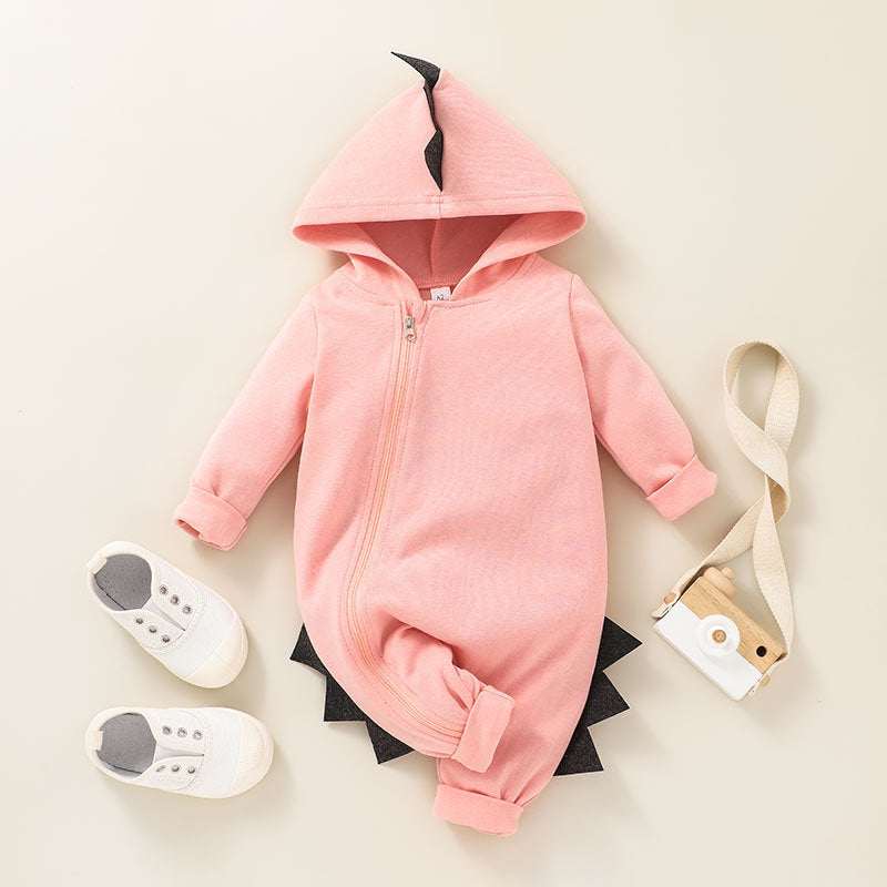 Infant Cartoon Style Long-sleeved One-piece