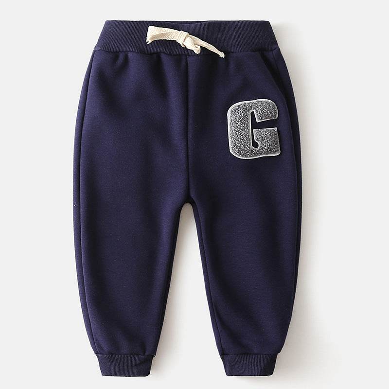 Boys' Letter Warm Pants