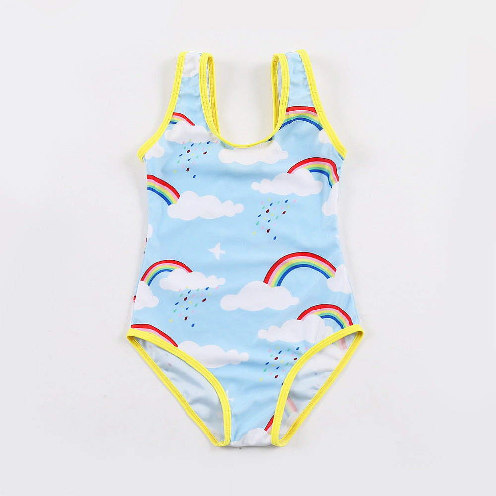 Baby Girl Briefs Comfortable Sleeveless Swimsuit
