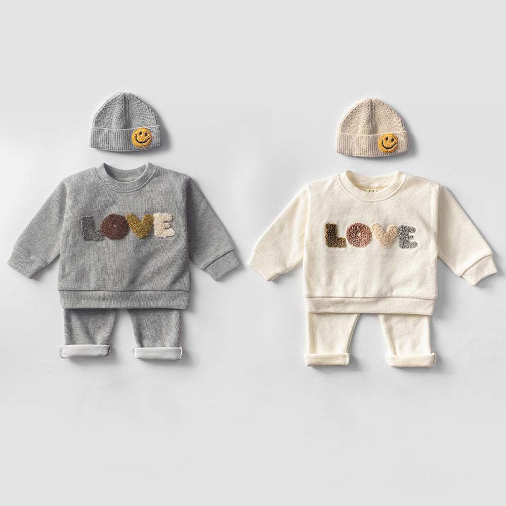 Love Sweatsuit Wool Infant 2pc Set