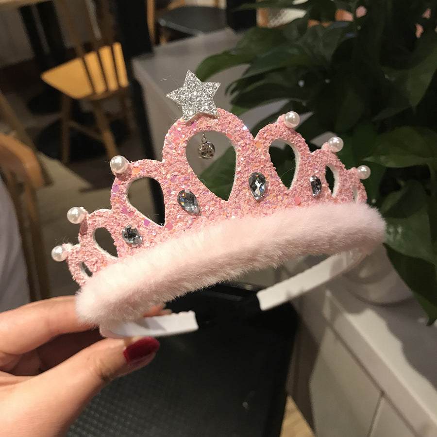 Children's Sequined Crystal Crown
