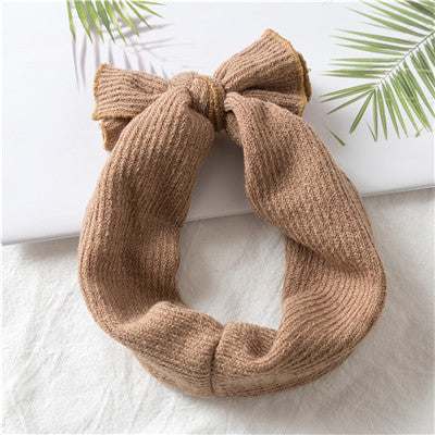 Baby Girls Solid Color Bunny Bow Hair Bands