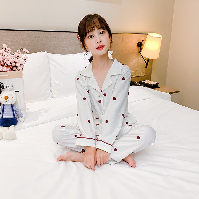 Big KIds Heart PJ's Two-piece Suit