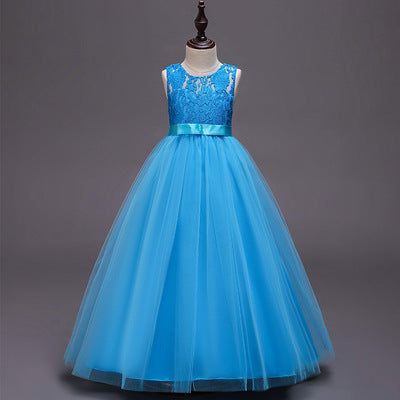 Girls Solid color Party Performing Princess Dress