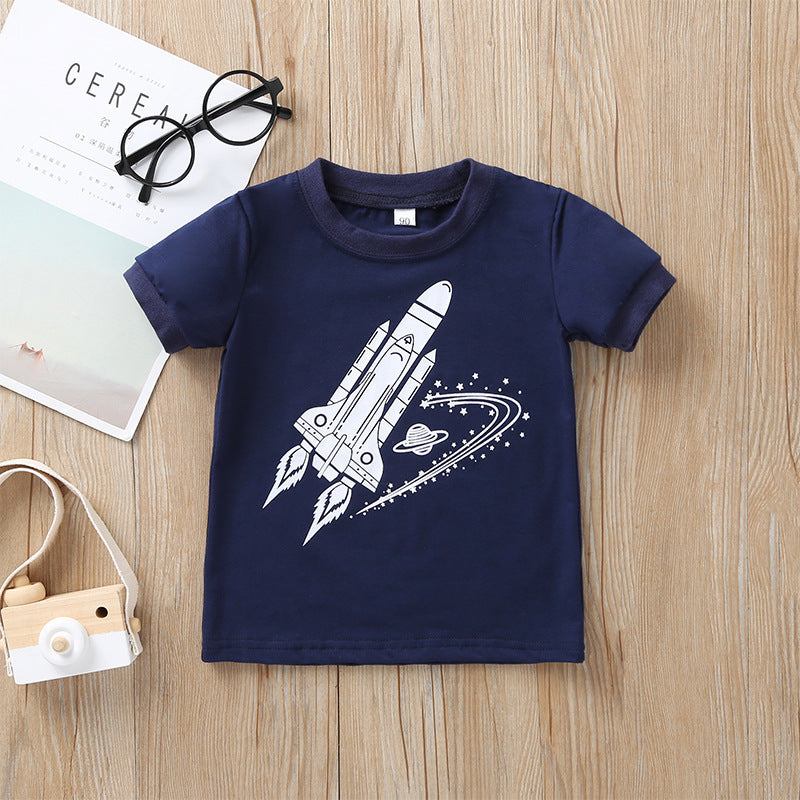 Kids Rocket Boy Two piece Short set