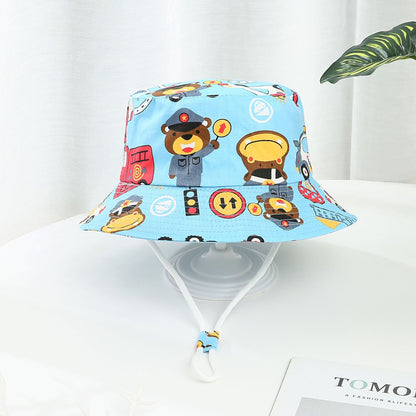 Children's Printed Bucket Sun Hat