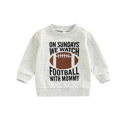 Kids Long Sleeve Football Sweater
