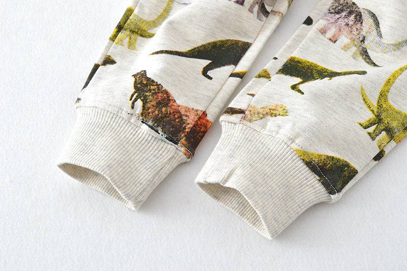 Boys Comfortable Fall Spring Animal Crawlers Sweatpants