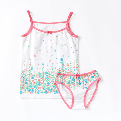 Loungewear Kids Sling Pajamas Two-piece Set