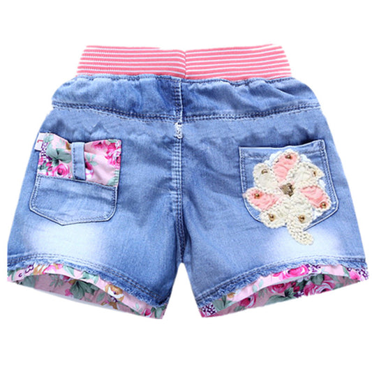 Denim Girls Printed Shorts and Skirts