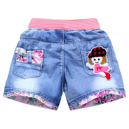 Denim Girls Printed Shorts and Skirts