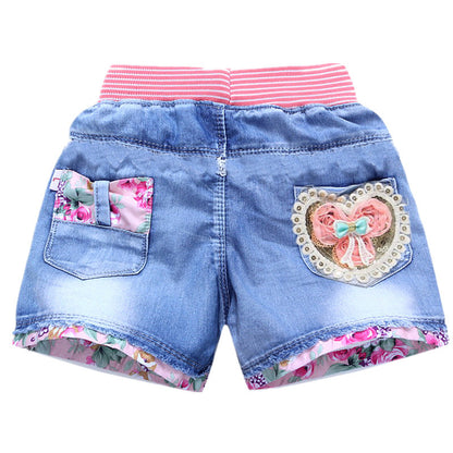 Denim Girls Printed Shorts and Skirts