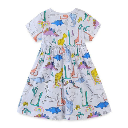 Summer Girls Dinosaurs Wind Dress