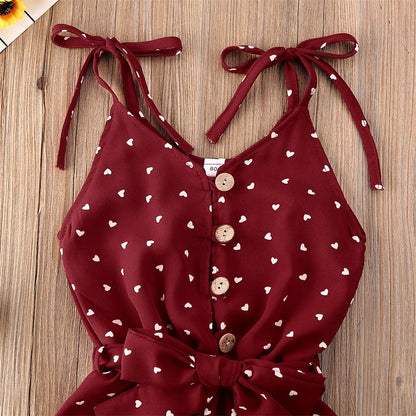 Girls Summer Style One Piece Romper