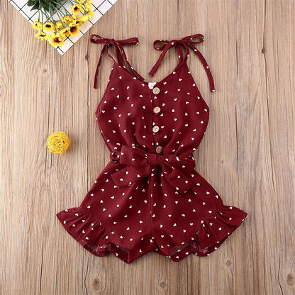 Girls Summer Style One Piece Romper