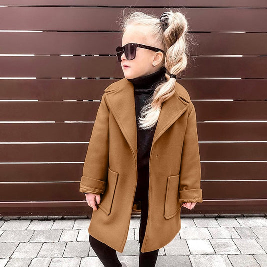 Children's Brown woolen coat