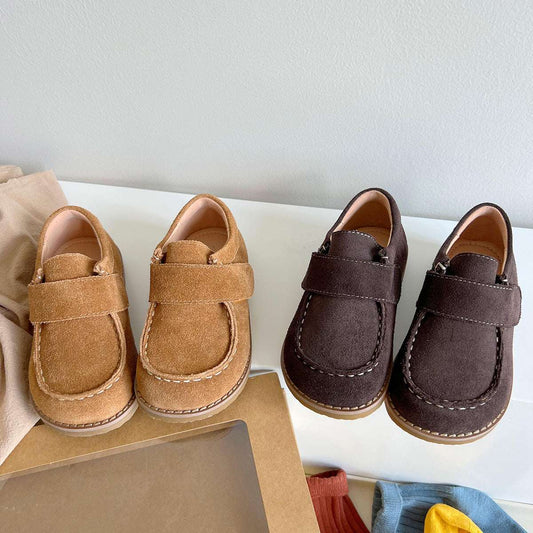 Children's Handmade Velcro British Style Fashion Doug Shoes