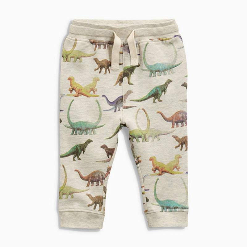 Boys Comfortable Fall Spring Animal Crawlers Sweatpants
