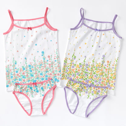 Loungewear Kids Sling Pajamas Two-piece Set