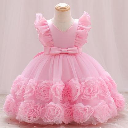 Girls' Vest Princess Dress