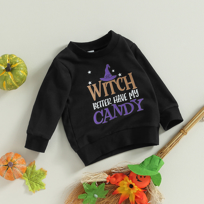 Halloween Long-sleeved Printed Sweater For Boys And Girls