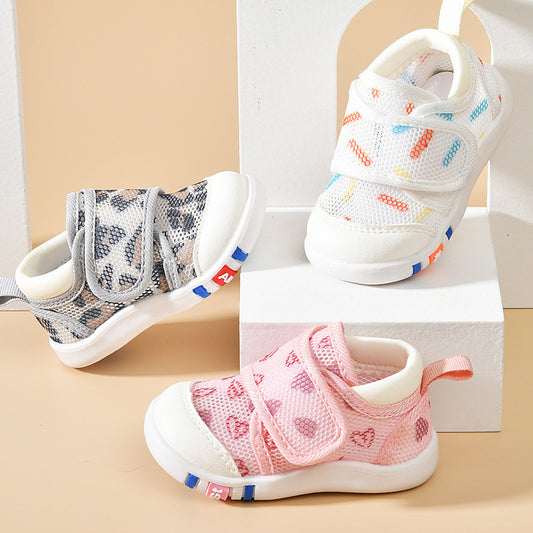 Baby Non-slip Soft Bottom Infant Mesh Surface Shoes