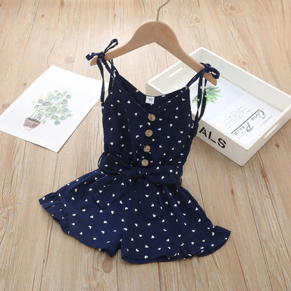 Girls Summer Style One Piece Romper