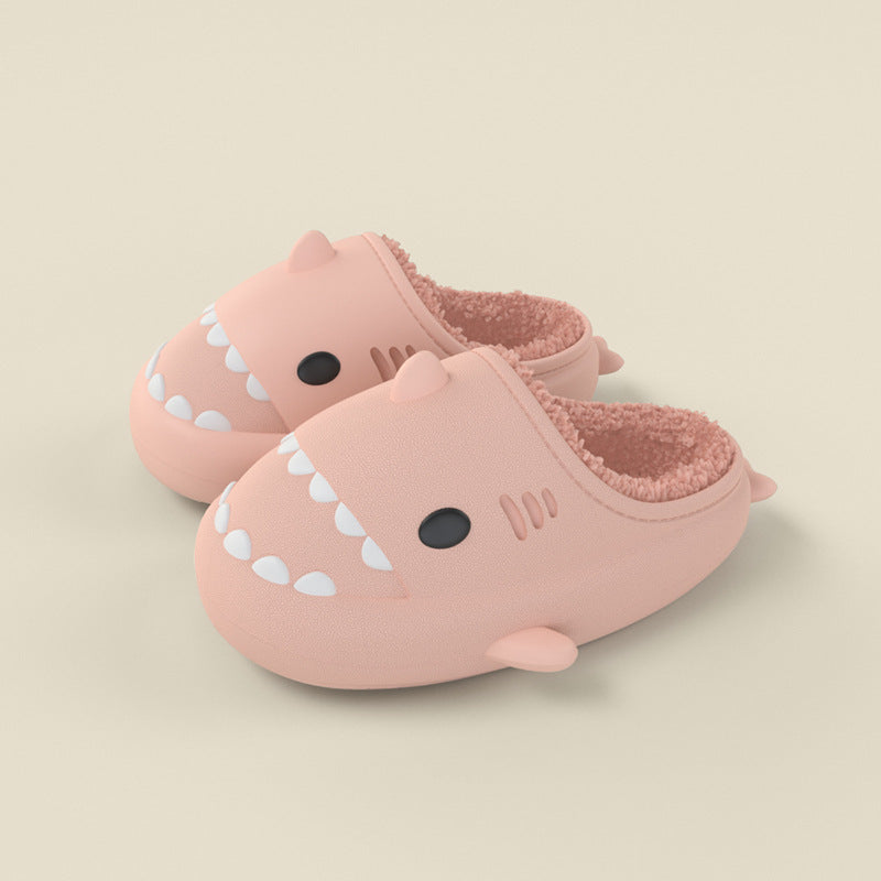 Cute Shark Waterproof Warm Slippers For Kids