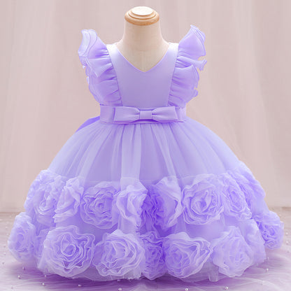 Girls' Vest Princess Dress