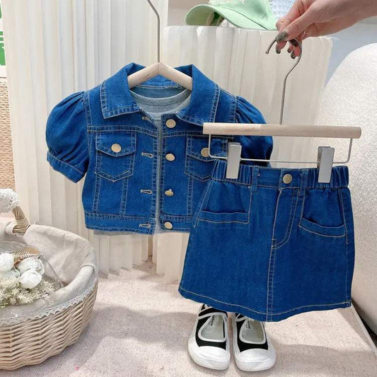 Clothing Fashionable Stylish Blue Suit for Girls 