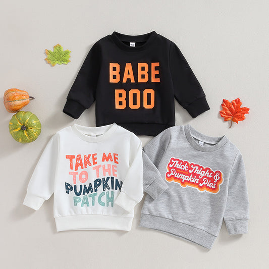 Halloween Printed Long Sleeve Sweater