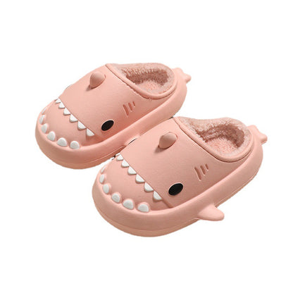 Cute Shark Waterproof Warm Slippers For Kids