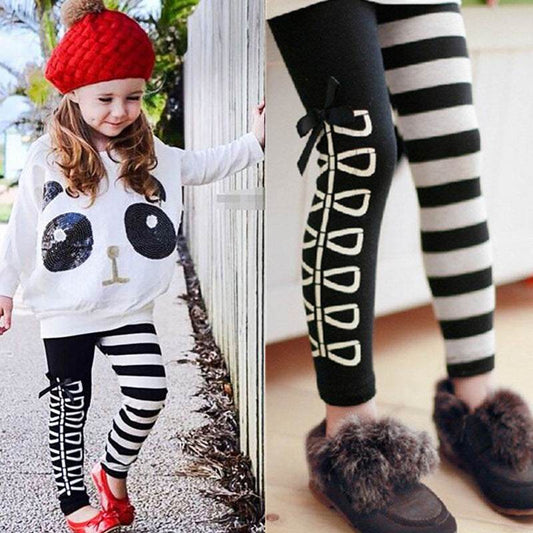 Girls Long Sleeved Cartoon Shirt and Fashion Pants Set