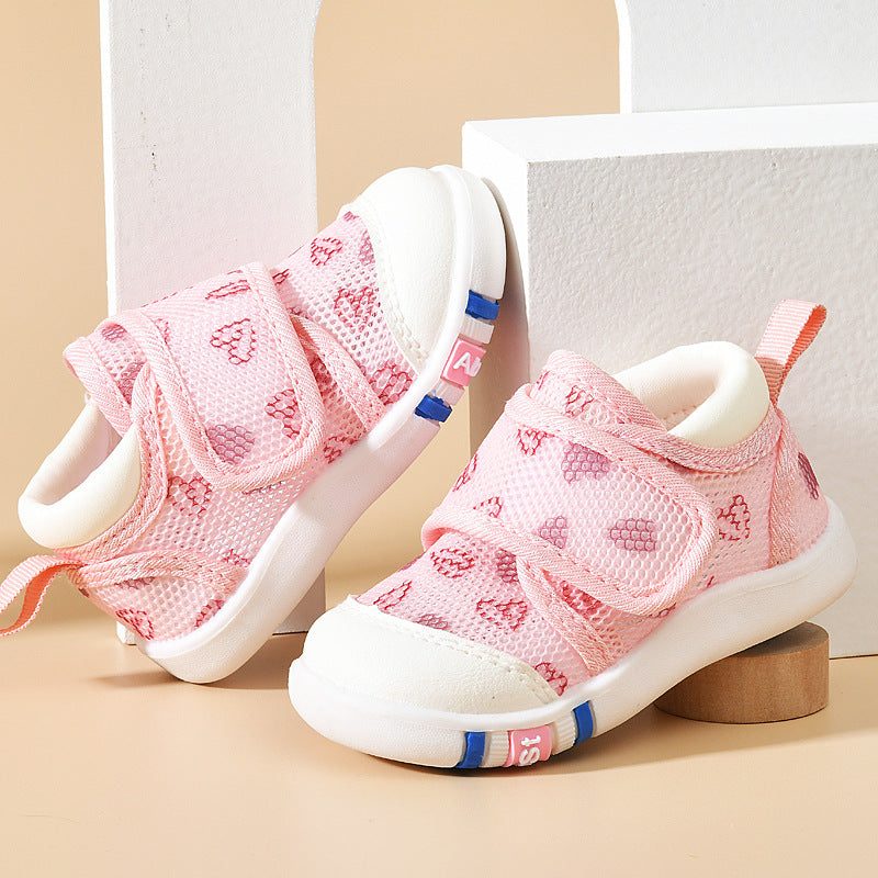 Baby Non-slip Soft Bottom Infant Mesh Surface Shoes