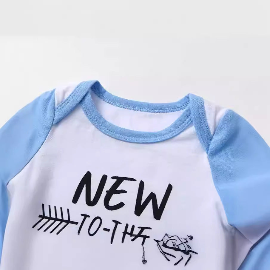 New Baby Boy to the Crew 3 piece set