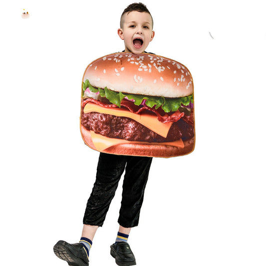 Children's Spoof Hamburger Funny Food Costume