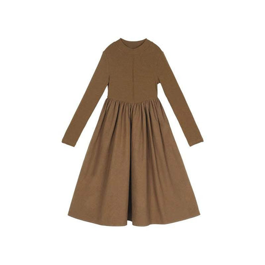 Children Autumn and Winter Casual Long Sleeve Knitted Dress