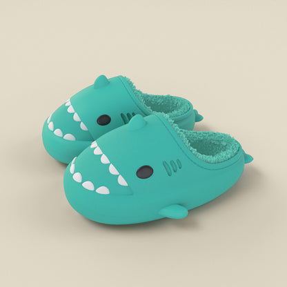 Cute Shark Waterproof Warm Slippers For Kids