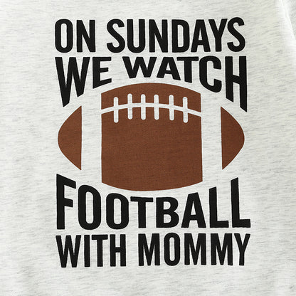 Kids Long Sleeve Football Sweater
