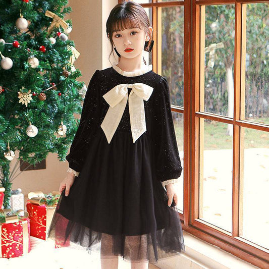 Fashion Big Bow Princess Casual Dress