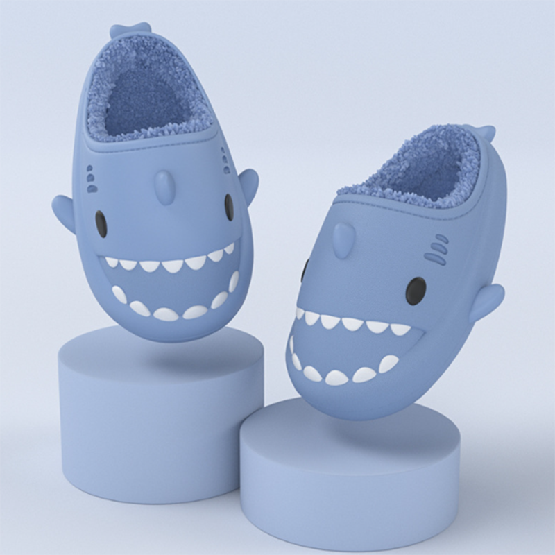 Cute Shark Waterproof Warm Slippers For Kids