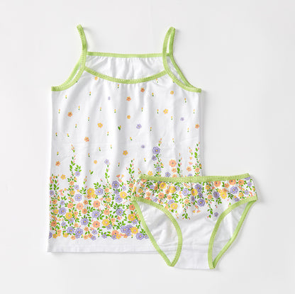 Loungewear Kids Sling Pajamas Two-piece Set